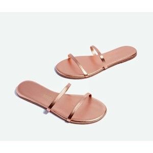 🆕️ Tkees Womens Leather Gemma Sandal Beach Pearl Size 9 = EU 40